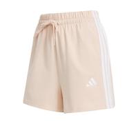adidas Damen Essentials 3-Stripes Cotton Shorts, Blush Pink/White, L