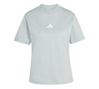 adidas Damen Essentials 3-Stripes Cotton T-Shirt, Wonder Sage/White, M