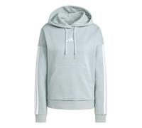 adidas Damen Essentials 3-Stripes Fleece Hoodie, Wonder Sage/White, M