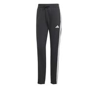 adidas Damen Essentials 3-Stripes French Terry Cuffed Pants, Black/White, XXL