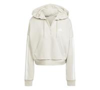 Adidas Essentials 3 Stripes French Terry Hoodie Beige M Femme