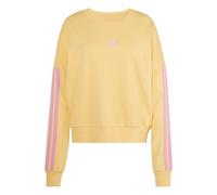 adidas Damen Essentials 3-Stripes French Terry Sweatshirt, Semi Ice Tangerine/St Tropic Bloom, XL