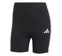 adidas Damen ESSENTIALS 3-STRIPES HIGH WAISTED BIKER SHORTS, Black/White, XXL