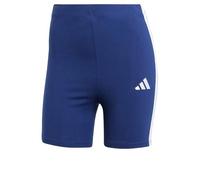 Adidas Essentials 3 Stripes Biker High Waist Short Leggings Bleu M Femme