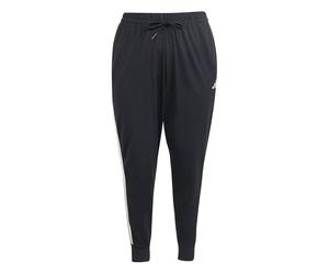 adidas Damen Essentials 3-Stripes Jogger Pants (Plus Size), Black/White, XXL Plus