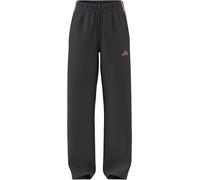 adidas Damen Essentials 3-Stripes Open Hem Fleece Pants, Grey Six/St Tropic Bloom, L