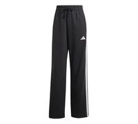 adidas Femme Essentials 3-Stripes Open Hem French Terry Pants, Black/White, XL
