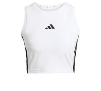 adidas Damen Essentials 3-Stripes Padded Tank, White, M