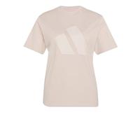 adidas Damen Essentials BIG Logo Cotton T-Shirt, Blush Pink/Pink Tint, M