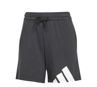 adidas Damen Essentials BIG Logo French Terry Shorts, Black/White, S