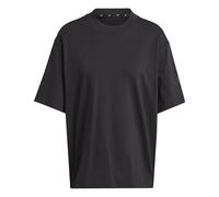 Adidas Damen Essentials Contemporary Logo Boyfriend T-Shirt, Black, M