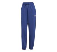 Adidas Damen Essentials Linear French Terry Cuffed Pants, Dark Blue/White, M