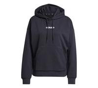 adidas Damen Essentials Linear French Terry Hoodie, Black/White, L
