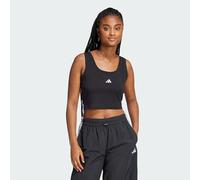 Adidas Haut de sport Essentials - petit logo coton - noir/blanc - Taille XS-S