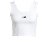 Adidas Damen Essentials Small Logo Cotton Lifestyle Tank, White/Black, XS