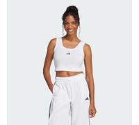 adidas Débardeur Essentials Coton à petit logo Femme Blanc/Noir XS