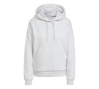 adidas Damen Essentials Small Logo Feel Cozy Hoodie, Light Grey Heather/White, S