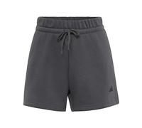adidas Damen Essentials Small Logo Feel Cozy Shorts, Grey Six/Black, L