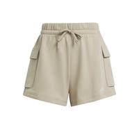 adidas Damen Essentials Small Logo French Terry Cargo Shorts, Wonder Cargo/White, XL