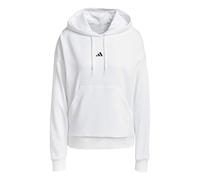 adidas Damen Essentials Small Logo French Terry Hoodie, White/Black, XL