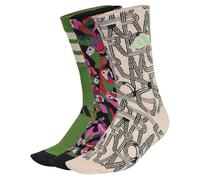 adidas Damen FARM 3PP SOCKS, Crystal Linen/black/crew green, 6.5-8