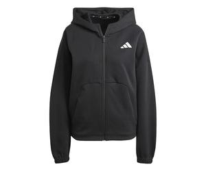 adidas Damen Future Icons Small Logo Full Zip Hoodie, Black, S