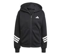 adidas Damen Future Icons Three Stripes Full Zip Hoodie, Black, XL