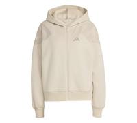 adidas Damen Future Icons Three Stripes Hoodie, Crystal Linen, M