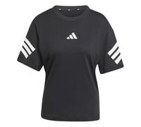 adidas Damen Future Icons Three Stripes T-Shirt, Black, L