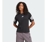 adidas Damen Future Icons Three Stripes T-Shirt, Black, M