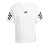 adidas Damen Future Icons Three Stripes T-Shirt, White, M