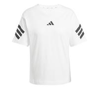 adidas Damen Future Icons Three Stripes T-Shirt, White, S