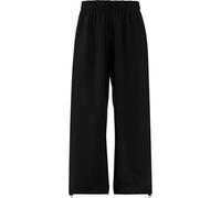 adidas Damen Iconic Woven Wide Leg Trackpants with Bunjees, Black, L