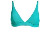adidas Damen ICONISEA Ribbed Padded Triangle Bikini Top, Pure Teal, 30