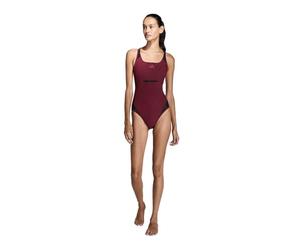 adidas Damen LANELUX Y-Back Mesh Swimsuit, Shadow Red, 40