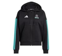 adidas Damen Mercedes - AMG Petronas Formula 1 Team DNA Full Zip Hoody, Black/Semi Mint Rush, S