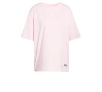 adidas Damen Mini Embroidery Oversized Graphic T-Shirt, Clear Pink/White, XS