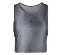adidas Damen Motion Essentials Cropped Print Tank, Grey Three/Grey Six/Black, XS