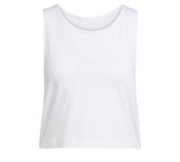 Adidas Yoga Essentials Cropped Sleeveless T-shirt Blanc M Femme