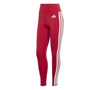 adidas Damen Optime Essentials 3 Stripes 7/8 Leggings, active maroon/white, S
