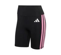 adidas Damen Optime Essentials 3Stripes Short Leggings, black/st tropic bloom, M 5 inch
