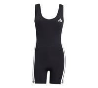 adidas Damen Optime Essentials Onesie 3-Stripes, black/white, XS