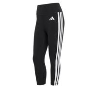 adidas Damen Optime Essentials Workout 3-Stripes 3/4 Leggings, black/white, XXS