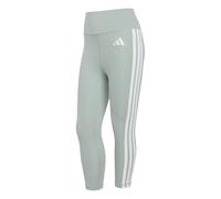 adidas Damen Optime Essentials Workout 3-Stripes 3/4 Leggings, Wonder Sage/white, S