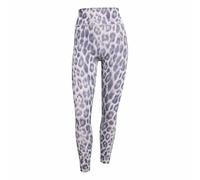 adidas Damen Optime Essentials Workout Leopard 7/8 Leggings, ice purple/shadow navy, M