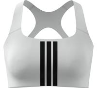 adidas Damen Optime Workout 3-Stripes Medium Support Bra, White/Black, S