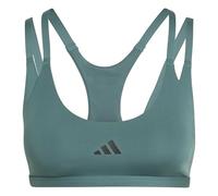 adidas Damen Optime Workout Strappy Light Support Bra, preloved Teal, L