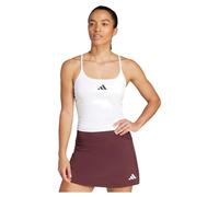 adidas Damen Optime Workout Tank with Integrated Light Support Bra, White, L
