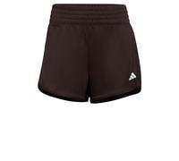 adidas Damen Pacer Essentials Knit High-Rise Shorts, Aurora Coffee/White, XXL Long