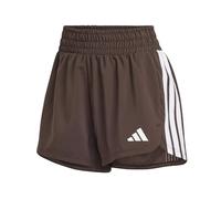 adidas Damen Pacer Workout Woven High Rise Shorts, Aurora Coffee/White, M 3 inch